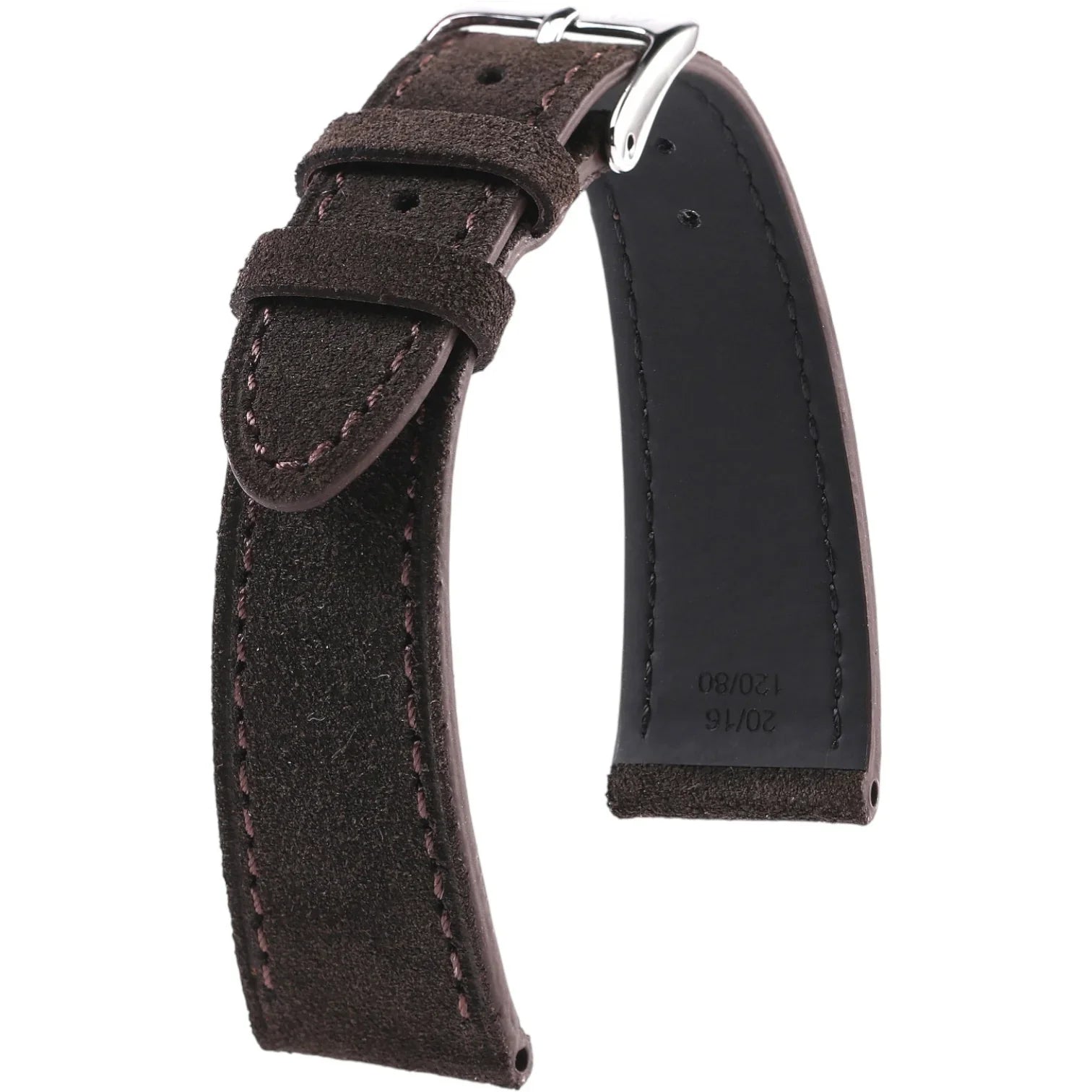 Bracelet en cuir de veau suédé – Edgar – KronoKeeper – Marron - bracelet KronoKeeper