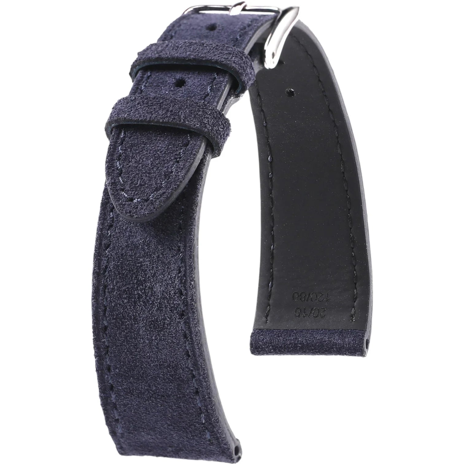 Bracelet en cuir de veau suédé – Edgar – KronoKeeper – Bleu - bracelet KronoKeeper