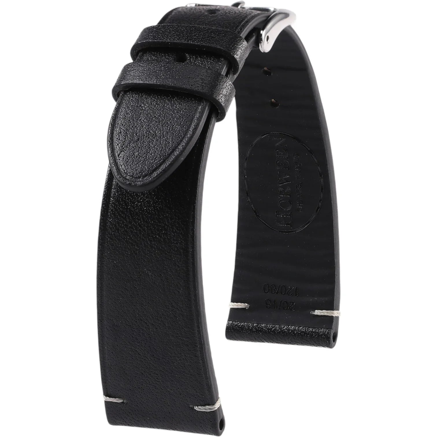 Bracelet en cuir Horween – Gaspard – KronoKeeper – Noir - bracelet KronoKeeper