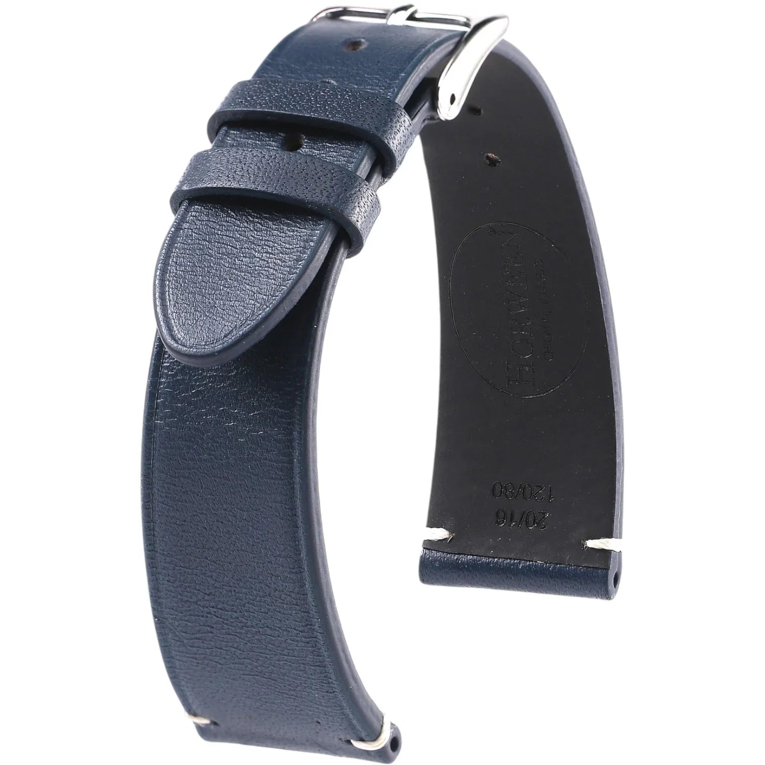 Bracelet en cuir Horween – Gaspard – KronoKeeper – Bleu marine - bracelet KronoKeeper