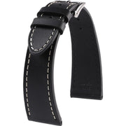 Bracelet en cuir de veau – Théophile – KronoKeeper – Noir - bracelet KronoKeeper