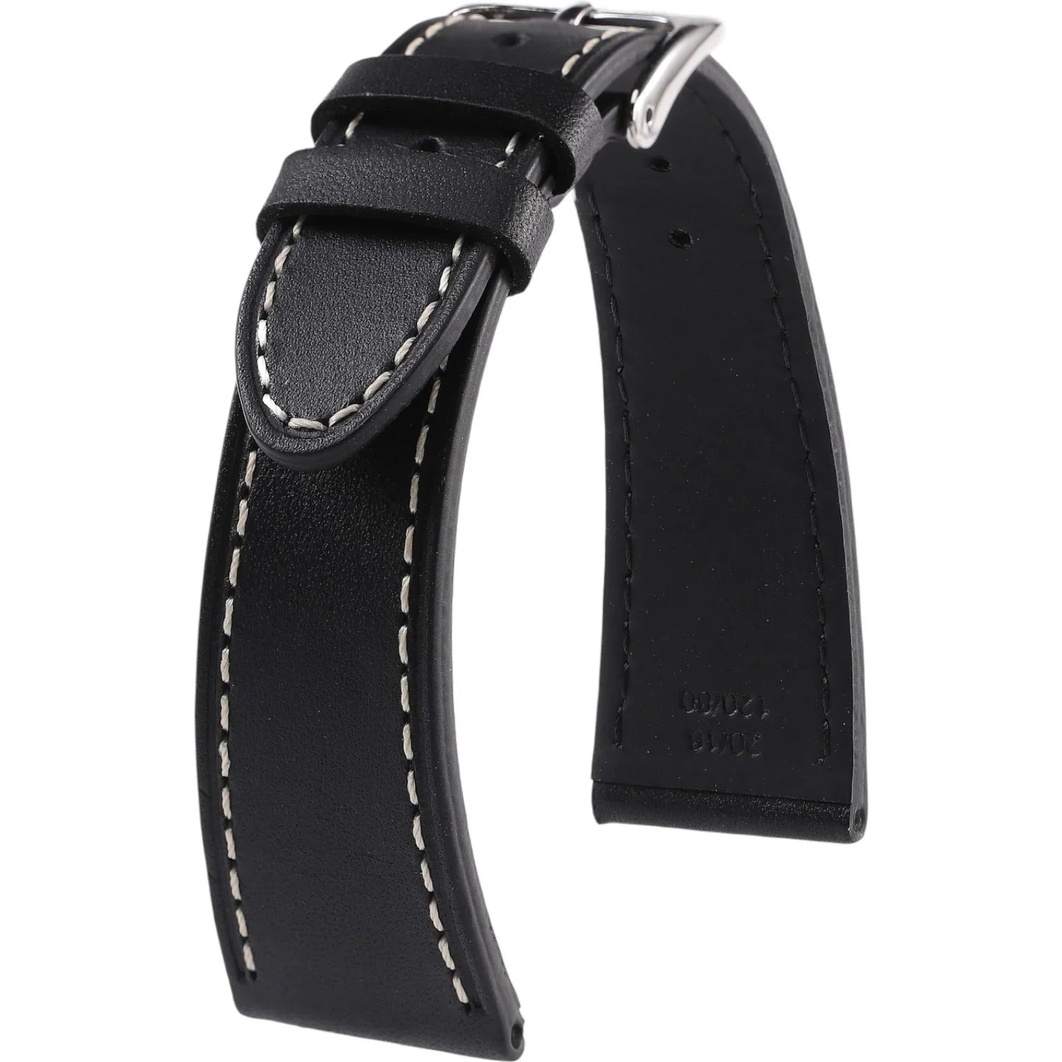 Bracelet en cuir de veau – Théophile – KronoKeeper – Noir - bracelet KronoKeeper