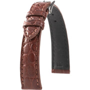 Bracelet en cuir d’alligator - Félicia - KronoKeeper - Marron - bracelet cuir alligator montre
