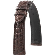 Bracelet en cuir d’alligator - Félicia - KronoKeeper - Chocolat - bracelet cuir alligator montre