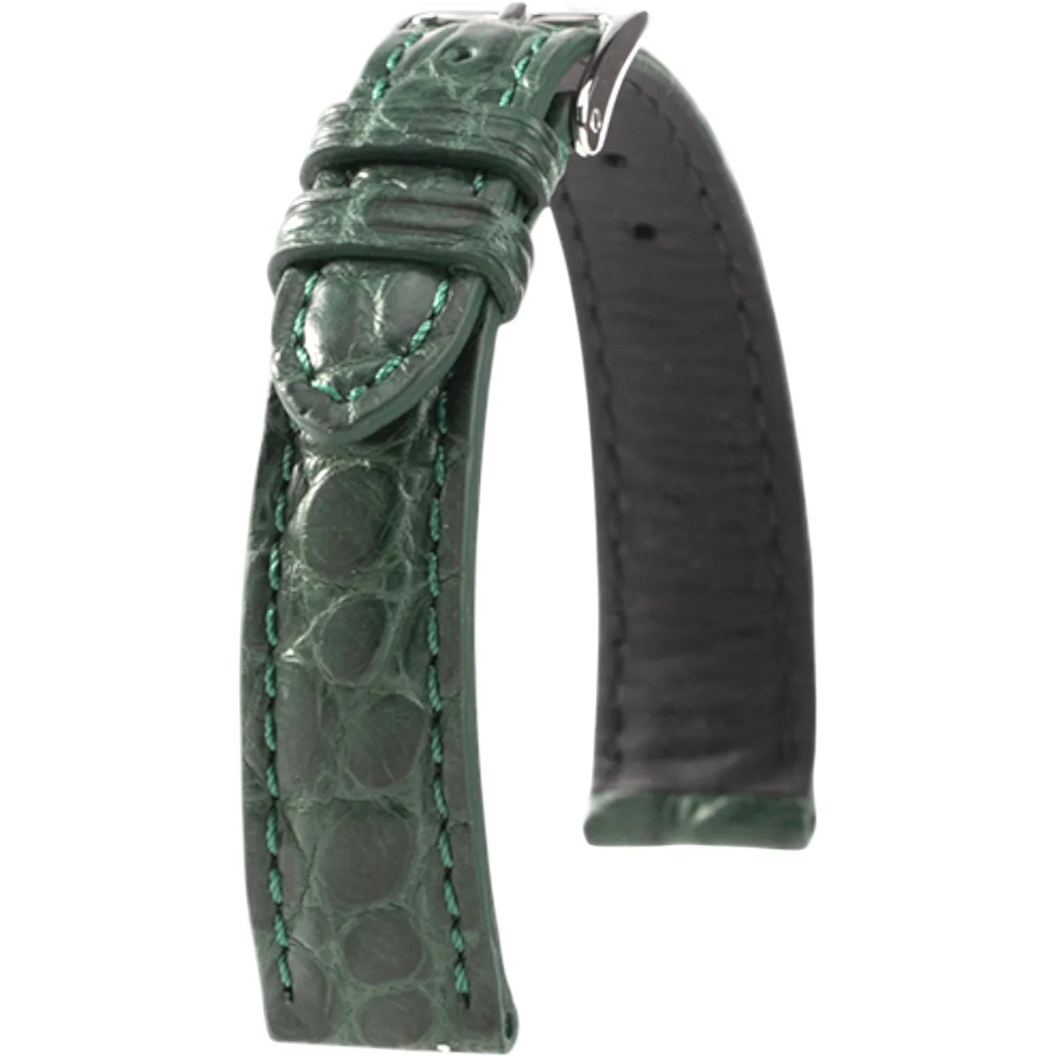 Bracelet en cuir d’alligator - Félicia - KronoKeeper - Vert - bracelet cuir alligator montre