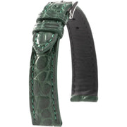 Bracelet en cuir d’alligator - Félicia - KronoKeeper - Vert - bracelet cuir alligator montre