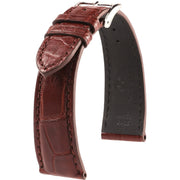 Bracelet en cuir d’alligator - Felix - KronoKeeper - Marron - bracelet cuir alligator montre