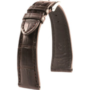 Bracelet en cuir d’alligator - Felix - KronoKeeper - Chocolat - bracelet cuir alligator montre
