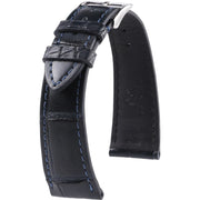 Bracelet en cuir d’alligator - Felix - KronoKeeper - Bleu nuit - bracelet cuir alligator montre