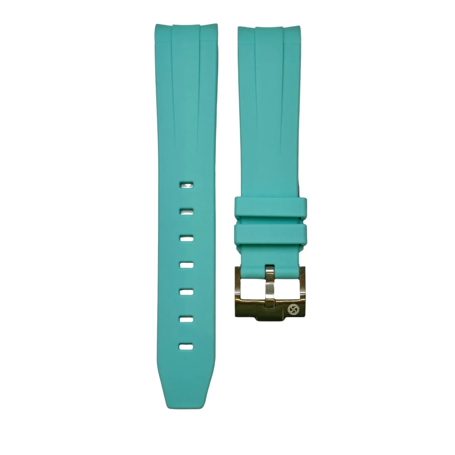 Bracelet en caoutchouc pour Omega MoonSwatch - KronoKeeper - Bleu cyan - bracelet caoutchouc montre