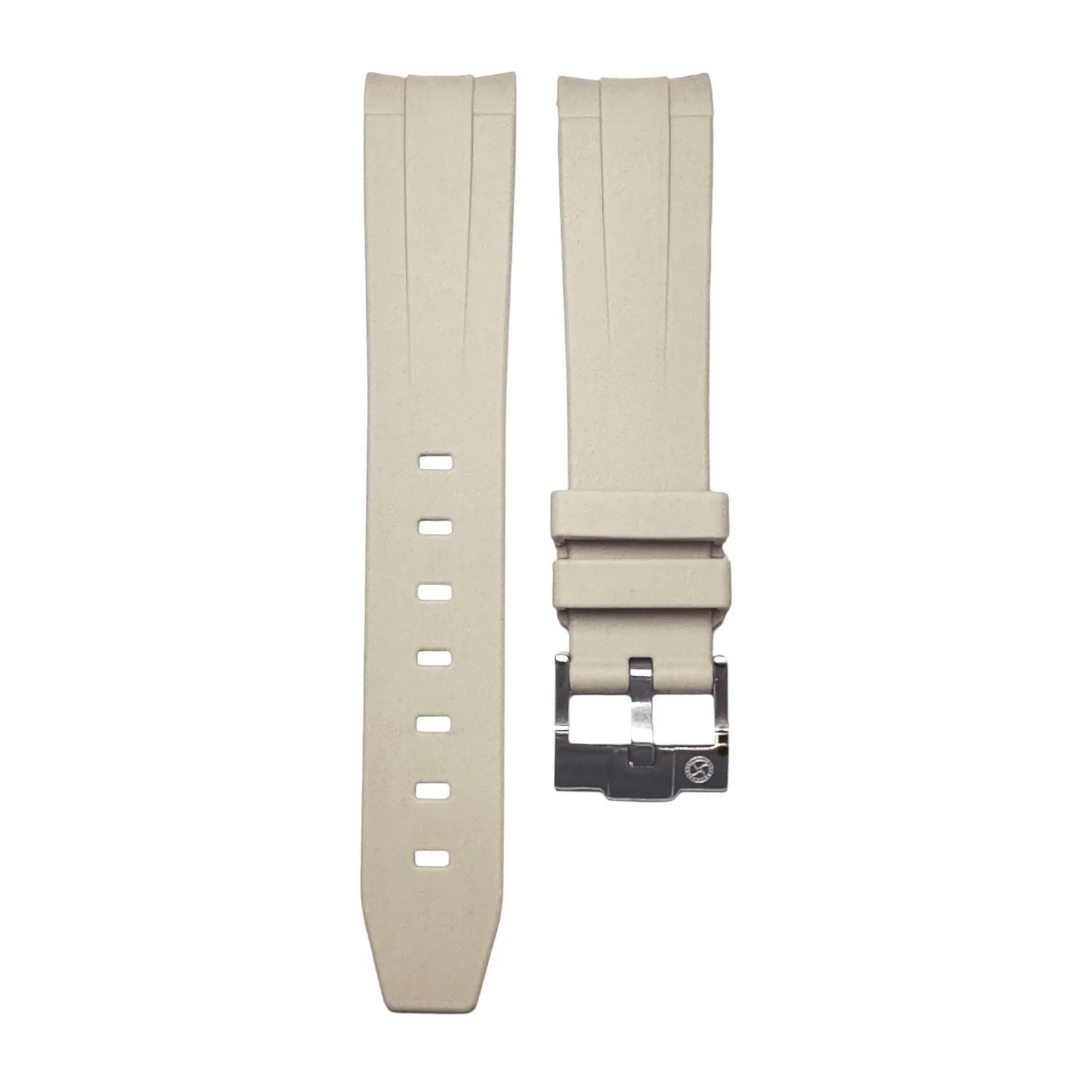 Bracelet en caoutchouc pour Omega MoonSwatch - KronoKeeper - Crème - bracelet caoutchouc montre