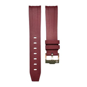 Bracelet en caoutchouc pour Omega MoonSwatch - KronoKeeper - Bordeaux - bracelet caoutchouc montre