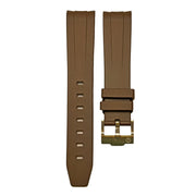 Bracelet en caoutchouc pour Omega MoonSwatch - KronoKeeper - Brun - bracelet caoutchouc montre
