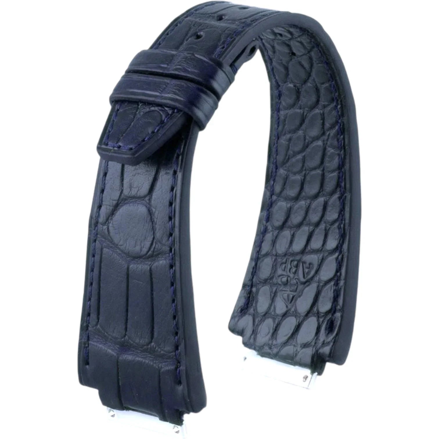 Bracelet en cuir d’alligator pour Richard Mille – Bleu marine - bracelet cuir alligator montre