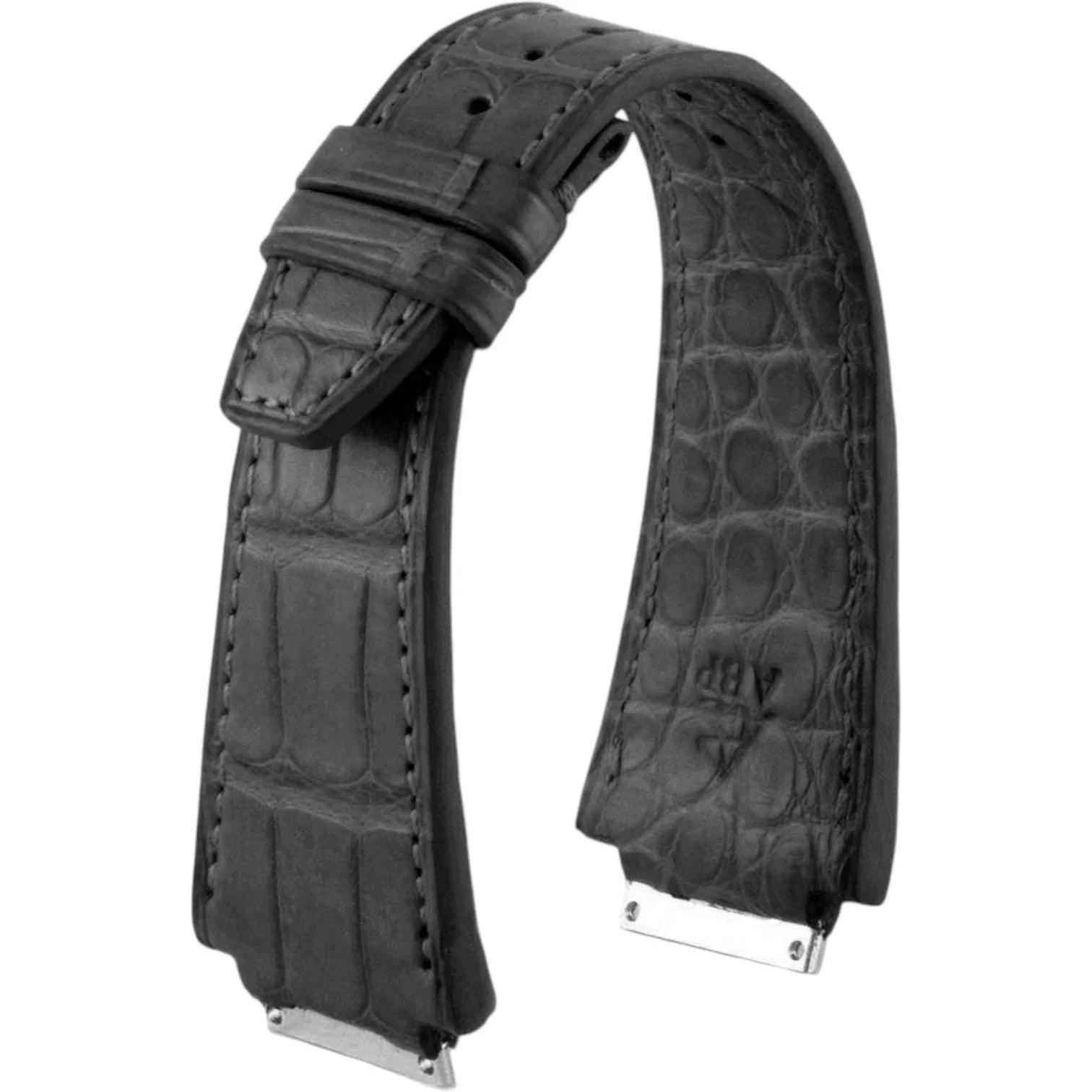Bracelet en cuir d’alligator pour Richard Mille – Gris - bracelet cuir alligator montre