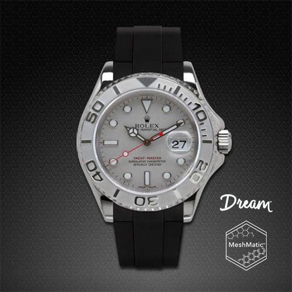 Bracelet en caoutchouc DM106 MeshMatic – Rubber B – Noir - vue 5