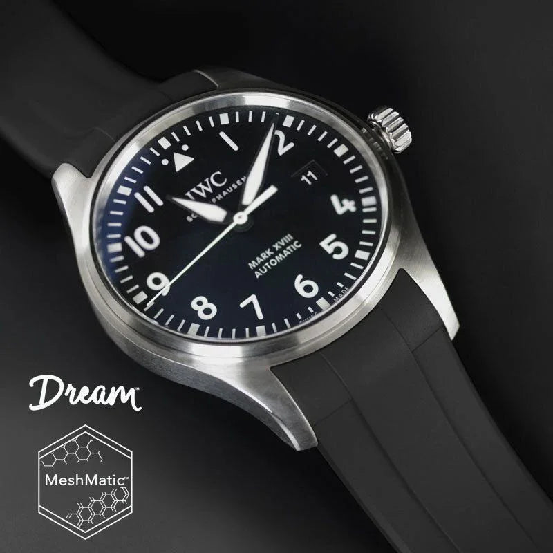 Bracelet en caoutchouc DM106 MeshMatic – Rubber B – Noir - vue 11