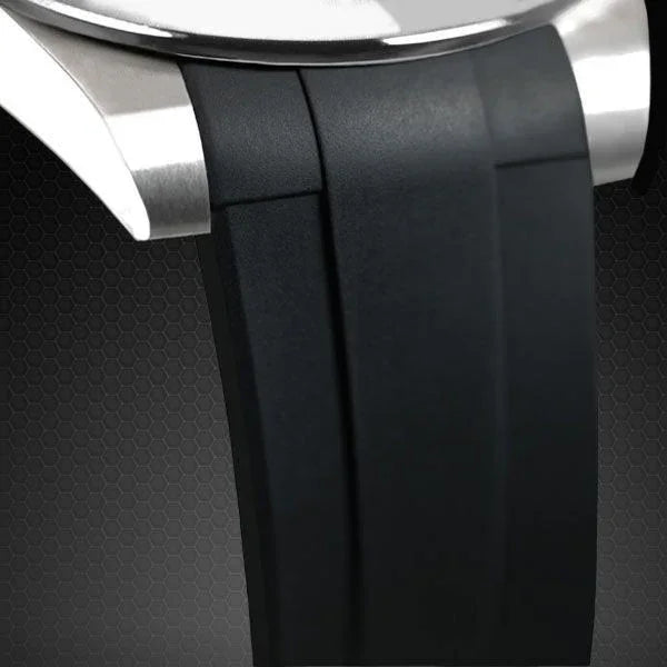 Bracelet en caoutchouc – V113 Série Velcro – Rubber B – Noir - vue 9