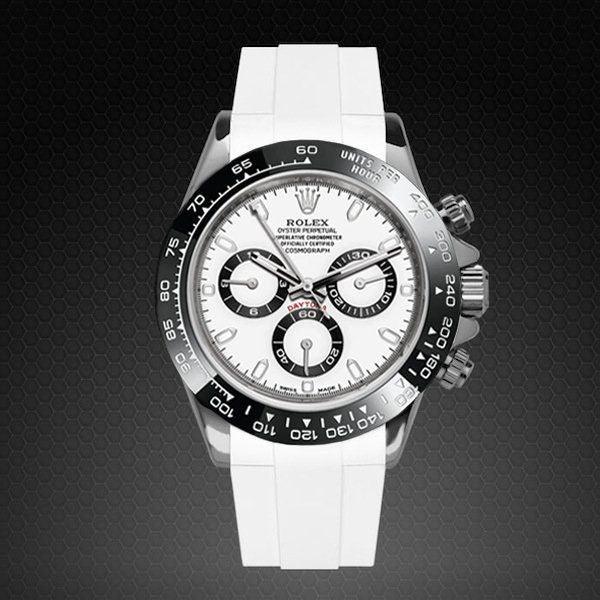 Bracelet en caoutchouc M103CD – Rubber B – Blanc - vue 7