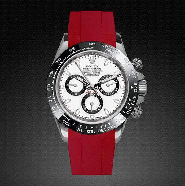 Bracelet en caoutchouc M103CD – Rubber B – Rouge - vue 6