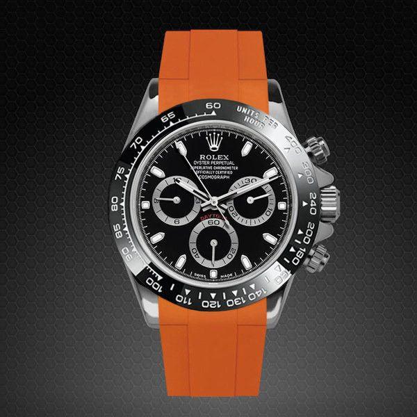 Bracelet en caoutchouc M103CD – Rubber B – Orange - vue 4