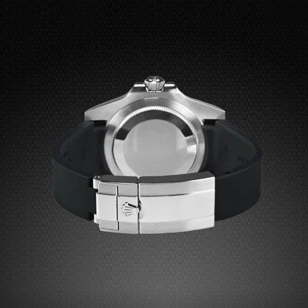 Bracelet en caoutchouc M103CD – Rubber B – Noir ligne rouge - vue 7