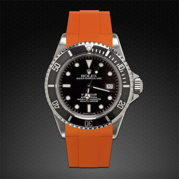 Bracelet en caoutchouc M106CD – Rubber B – Orange - vue 4