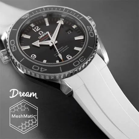 Bracelet en caoutchouc DM106CD MeshMatic – Rubber B – Blanc - vue 11