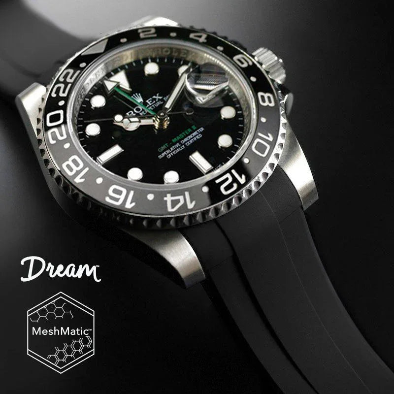 Bracelet en caoutchouc DM106CD MeshMatic – Rubber B – Noir - vue 5