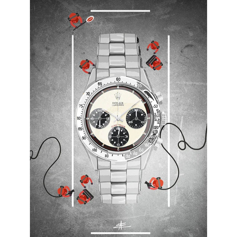 Daytona – 80x110cm – Impression sur toile – Watchoniste X MisterChrono - accessoire montre