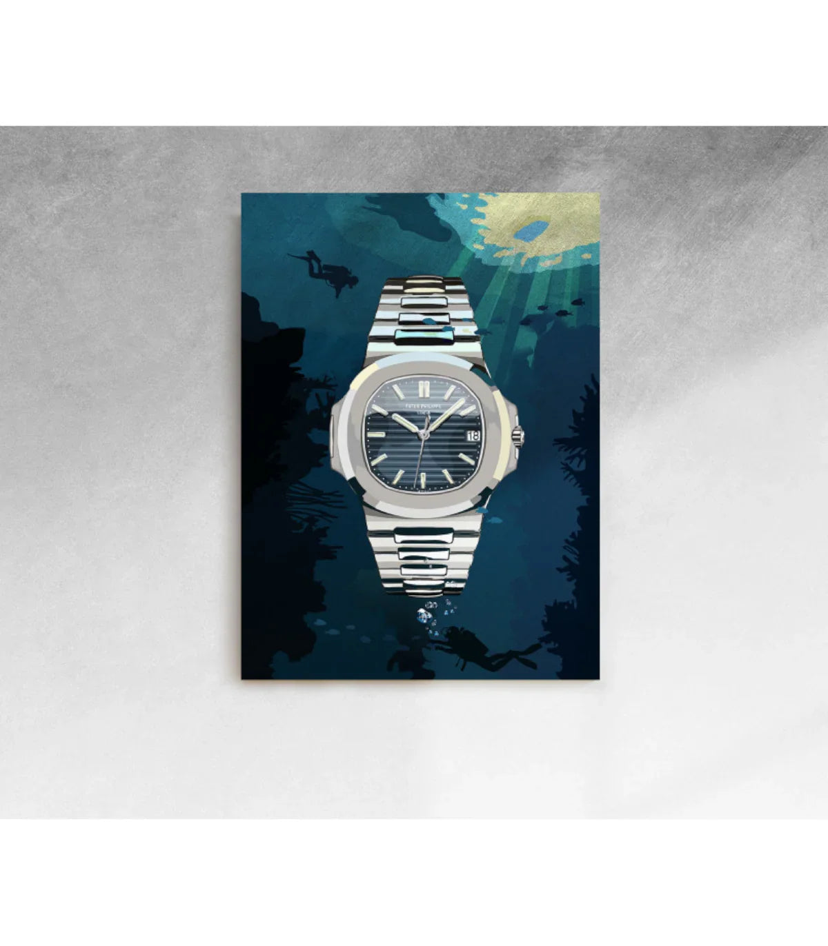50 Shades of Blue – 80x110 cm – Impression sur toile – Watchoniste X Mister - détail