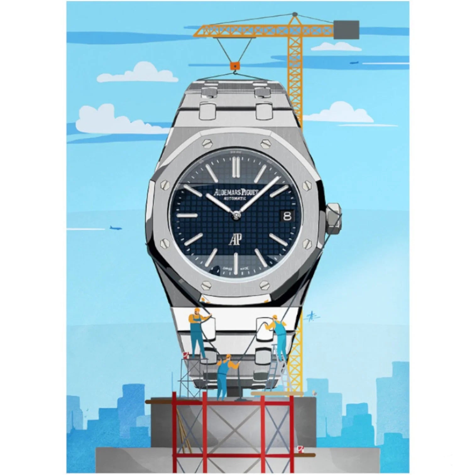 Skyscraper – 80x110 cm – Impression sur toile – Watchoniste X MisterChrono - accessoire montre