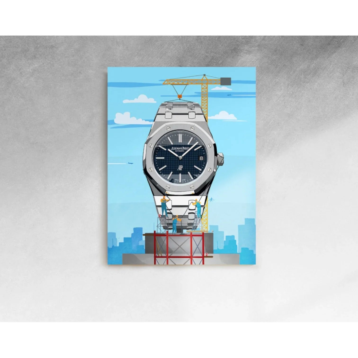 Skyscraper – 80x110 cm – Impression sur toile – Watchoniste X MisterChrono - détail