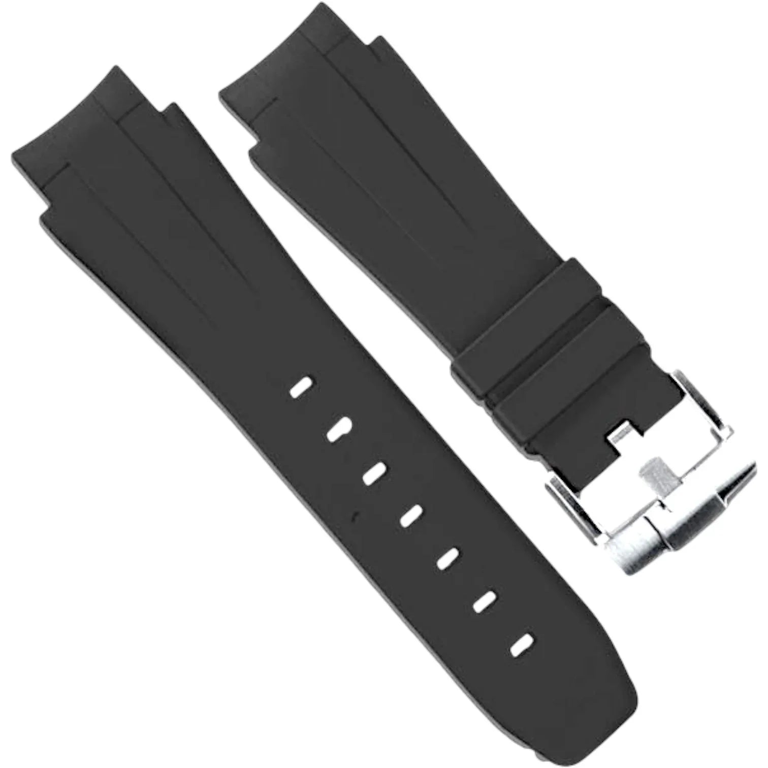 Bracelet en caoutchouc M207 - Rubber B - Noir - bracelet caoutchouc montre