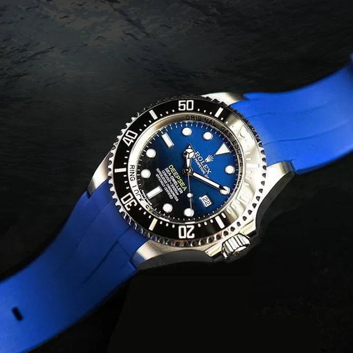 Bracelet en caoutchouc M207 - Rubber B - bleu pacifique - vue 3