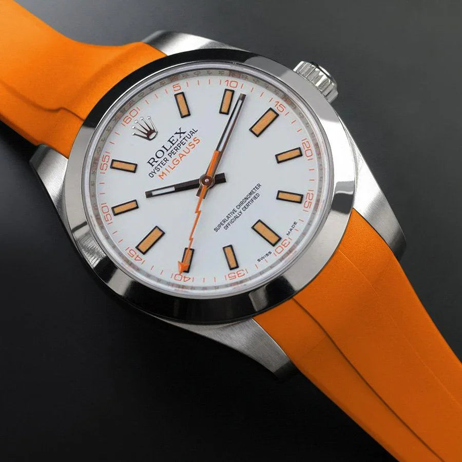 Bracelet en caoutchouc M115 – Rubber B – Orange - vue 4