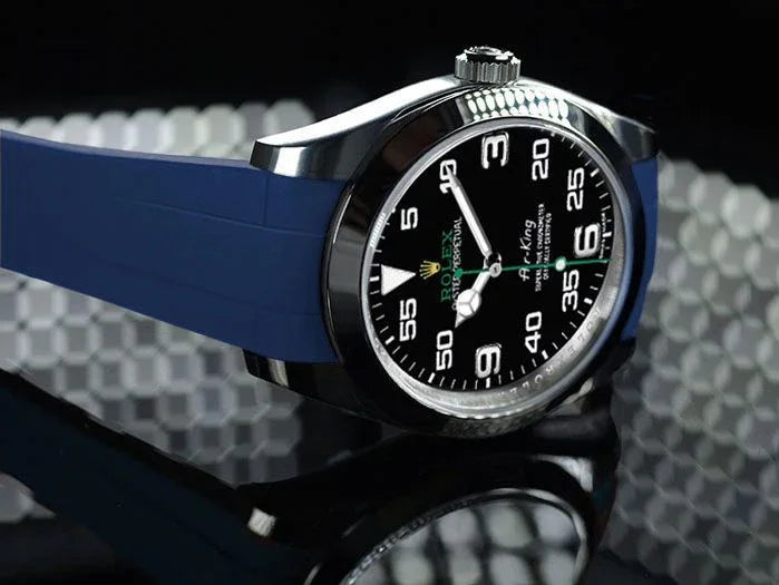 Bracelet en caoutchouc M115 – Rubber B – Bleu marine - détail