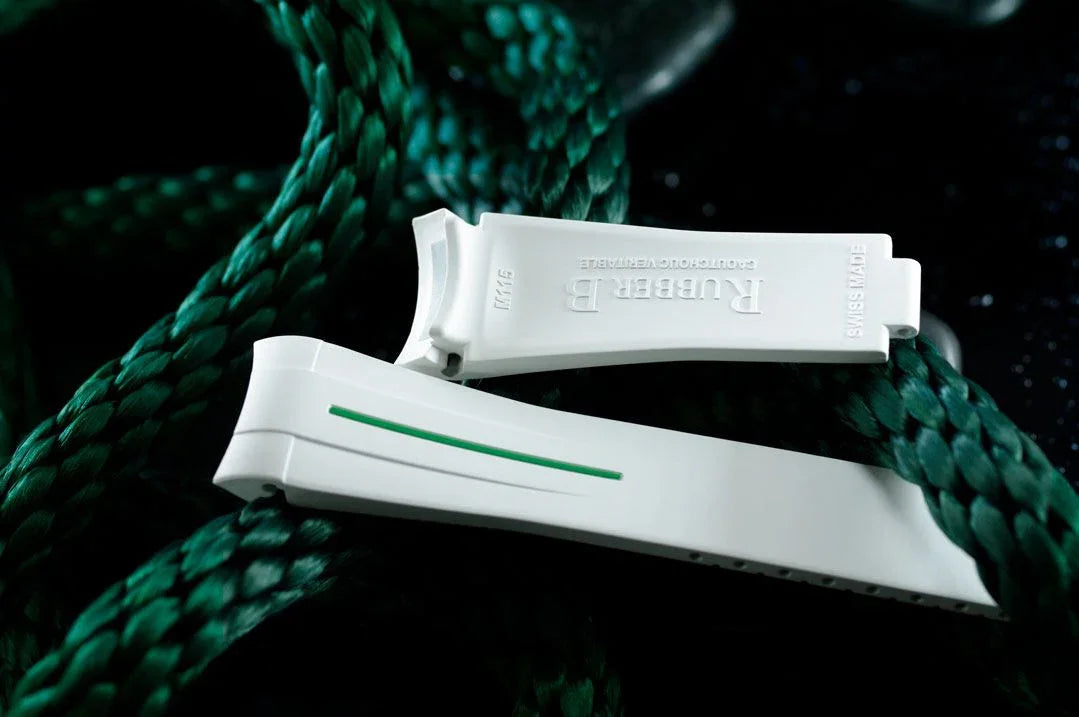 Bracelet en caoutchouc M115 – Rubber B – Blanc ligne verte - vue 4