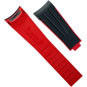 Bracelet en caoutchouc M111 – Rubber B – Noir et rouge - bracelet caoutchouc montre