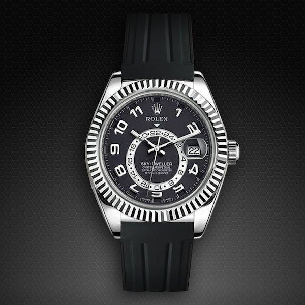 Bracelet en caoutchouc M110 – Rubber B – Noir - vue 4