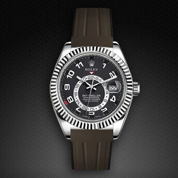 Bracelet en caoutchouc M110 – Rubber B – Marron et noir - vue 5