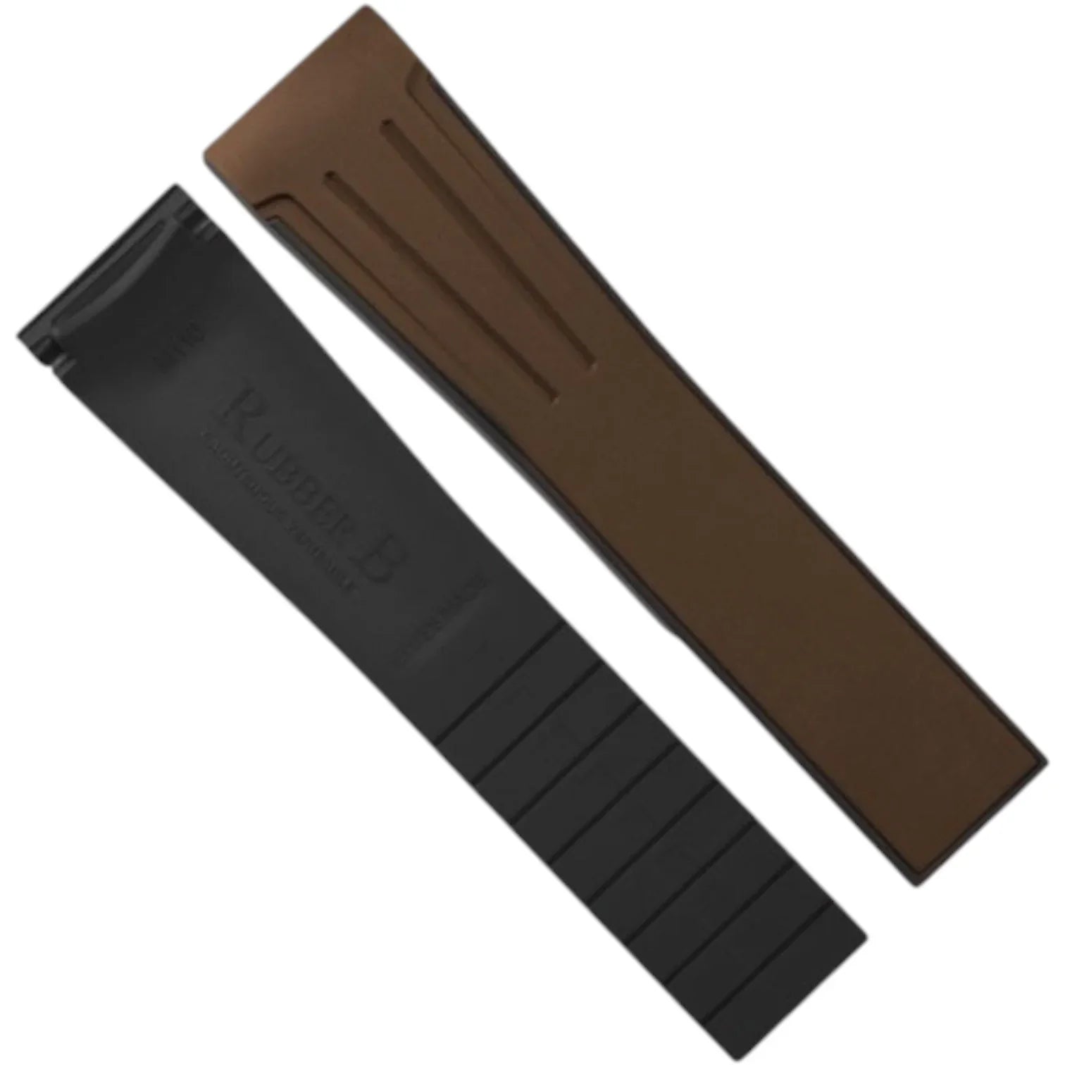 Bracelet en caoutchouc M110 – Rubber B – Marron et noir - bracelet caoutchouc montre