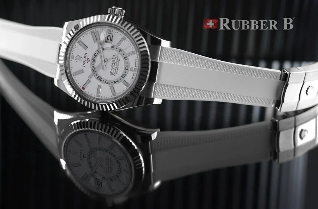 Bracelet en caoutchouc M222 – Rubber B – Blanc - vue 5