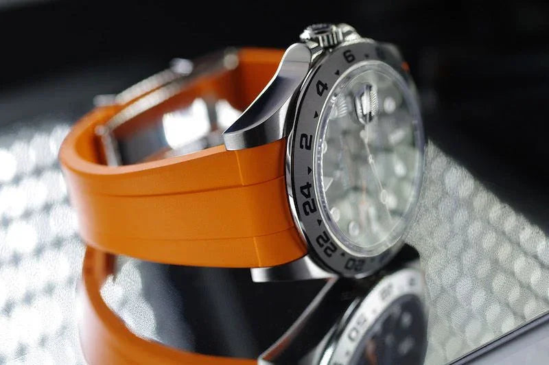Bracelet en caoutchouc M105 – Rubber B – Orange - détail