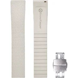 Bracelet en Caoutchouc avec Boucle Déployante - KronoKeeper - Beige - bracelet caoutchouc montre