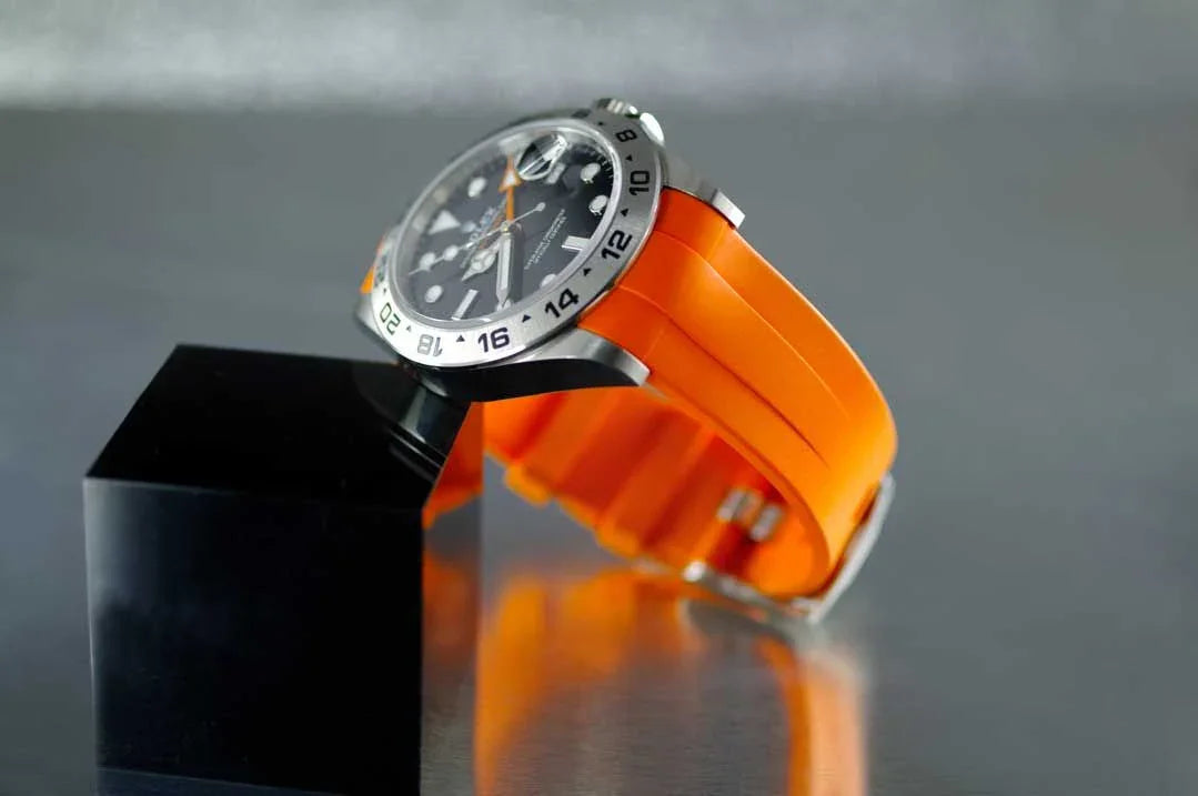 Bracelet en caoutchouc M225 – Rubber B – Orange - vue 3