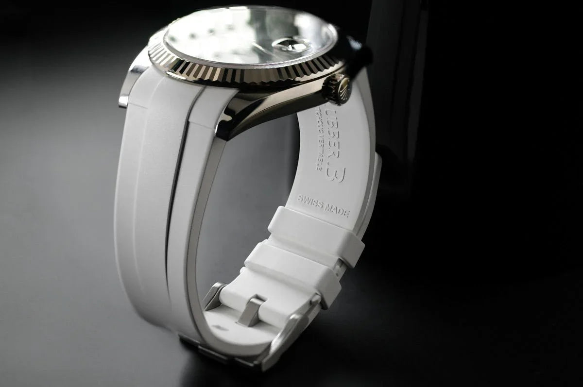 Bracelet en caoutchouc M236 – Rubber B – Blanc - vue 3
