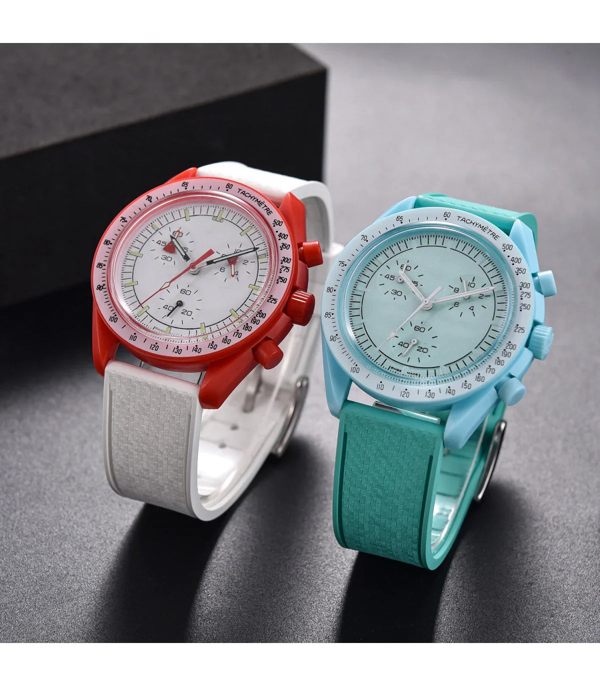 Bracelet en caoutchouc – Mosaic – KronoKeeper – Orange - vue 6