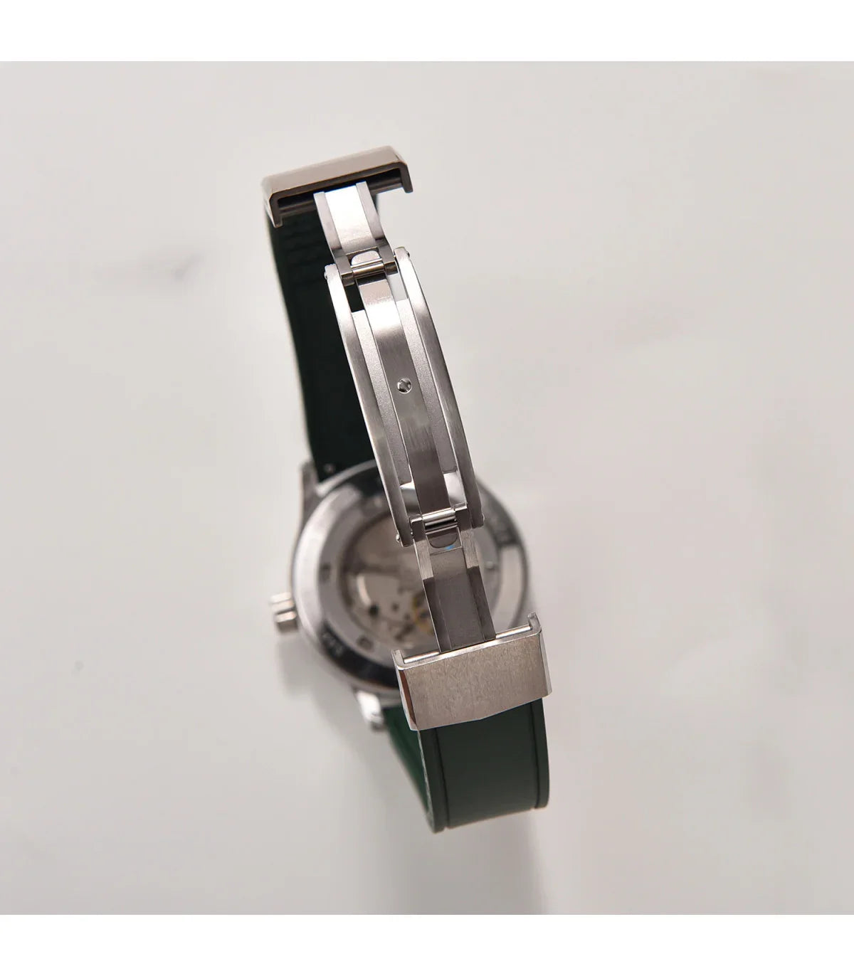 Bracelet incurvé en caoutchouc avec boucle déployante – KronoKeeper – Gris - vue 14