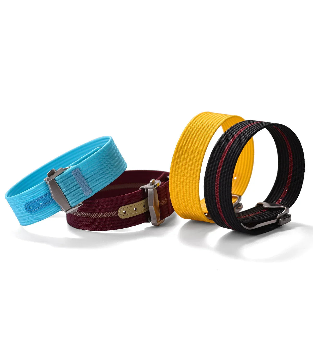 Bracelet Nato nervuré en nylon avec boucle déployante – KronoKeeper – Vert - vue 10
